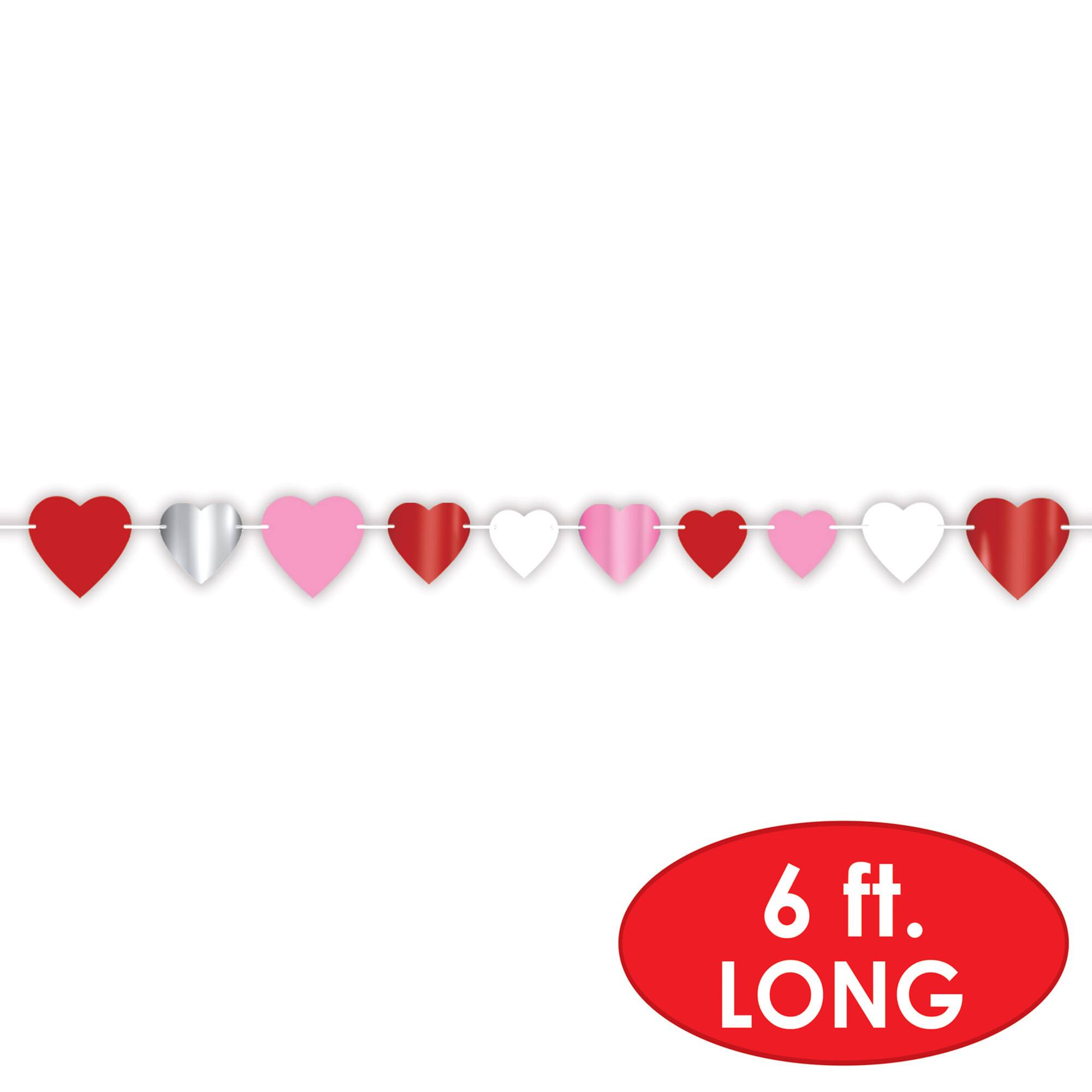 Beistle 6ft. Heart Streamer